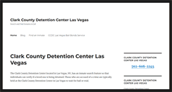 Desktop Screenshot of clarkcountydetentioncenterlasvegas.com